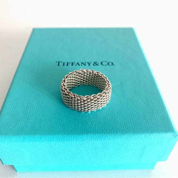 Tiffany & Co. Jewelry - Tiffany Somerset Silver Mesh Ring - Size 5